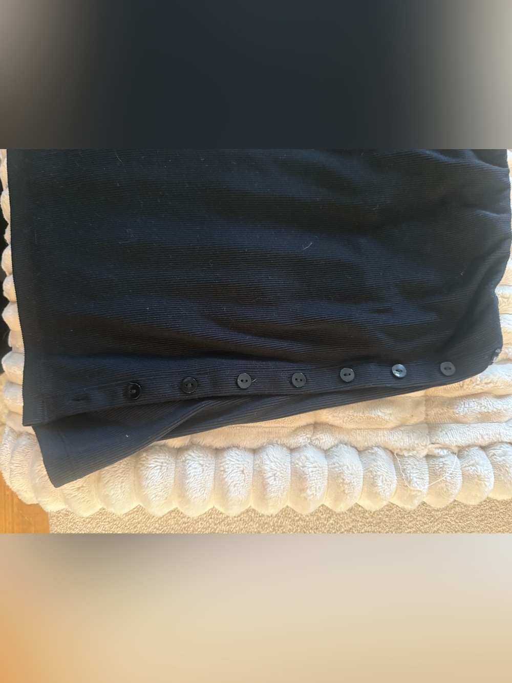 Abercrombie & Fitch Powdered Rib Side-Button Tube Top - black - Picture 4 of 6